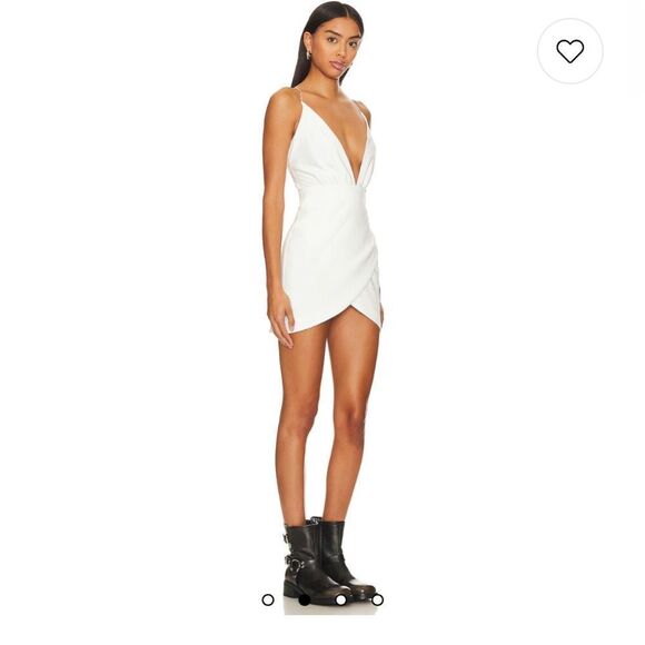 Super down Lissy mini dress in white • small - Picture 2 of 6